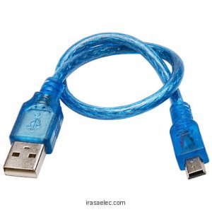 کابل تبدیل  USB A به Mini USB طول 30cm